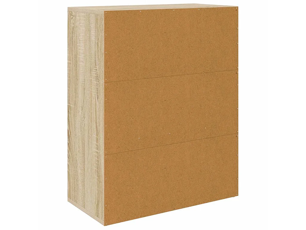 Dressoir 60x30x75 cm bewerkt hout sonoma eikenkleurig