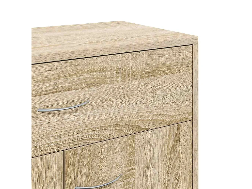 Dressoir 60x30x75 cm bewerkt hout sonoma eikenkleurig