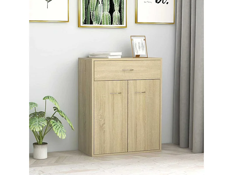 Sideboard Sonoma-Eiche 60x30x75 cm Holzwerkstoff