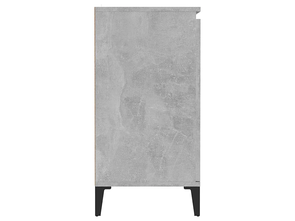 Buffet gris béton 60x35x70 cm bois d'ingénierie