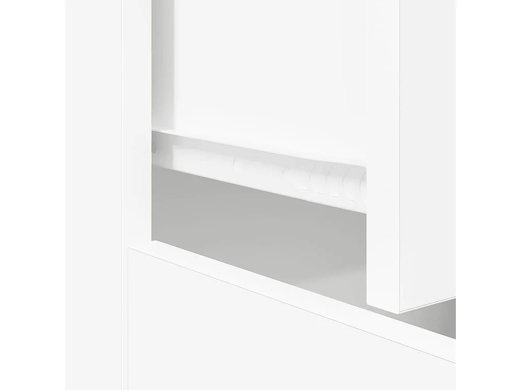 Buffet blanc 60x30x75 cm bois d'ingénierie