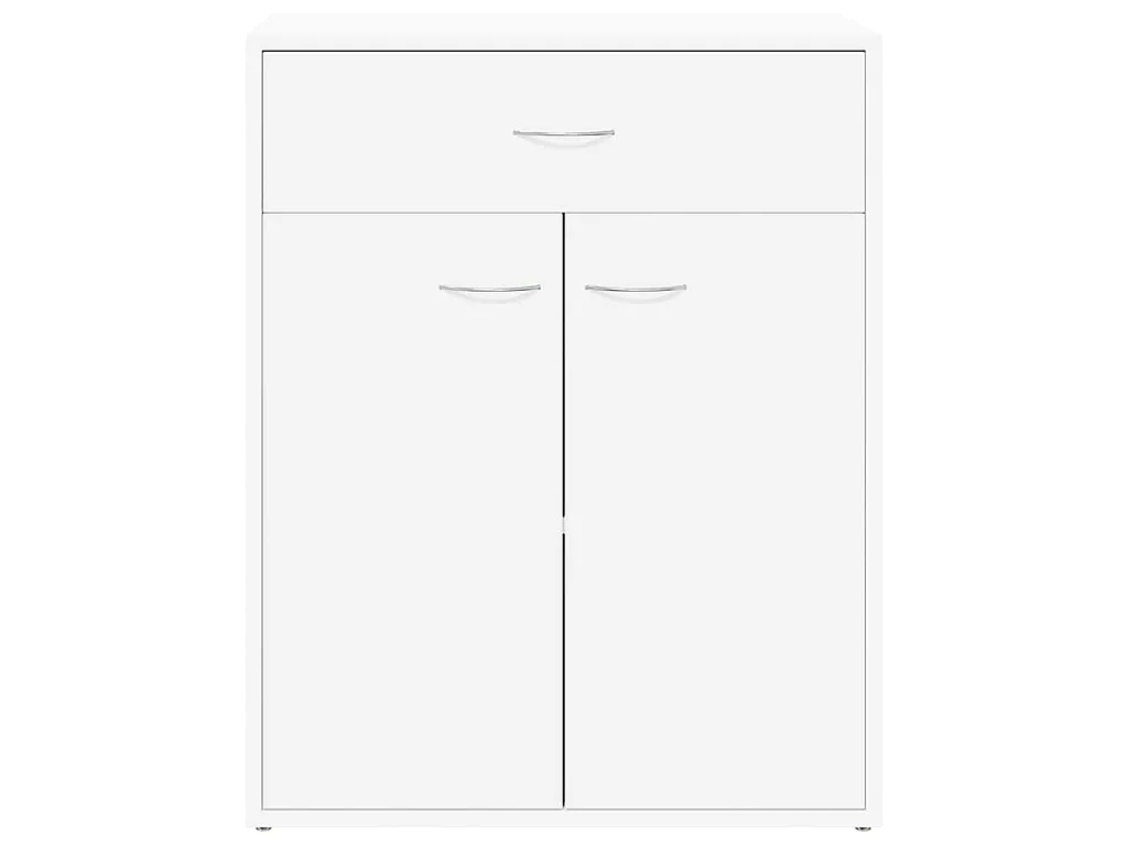 Buffet blanc 60x30x75 cm bois d'ingénierie