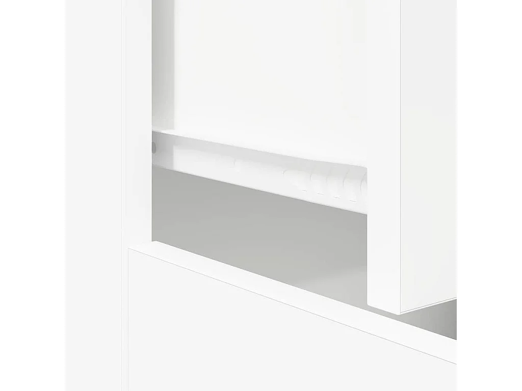 Buffet blanc 60x30x75 cm bois d'ingénierie