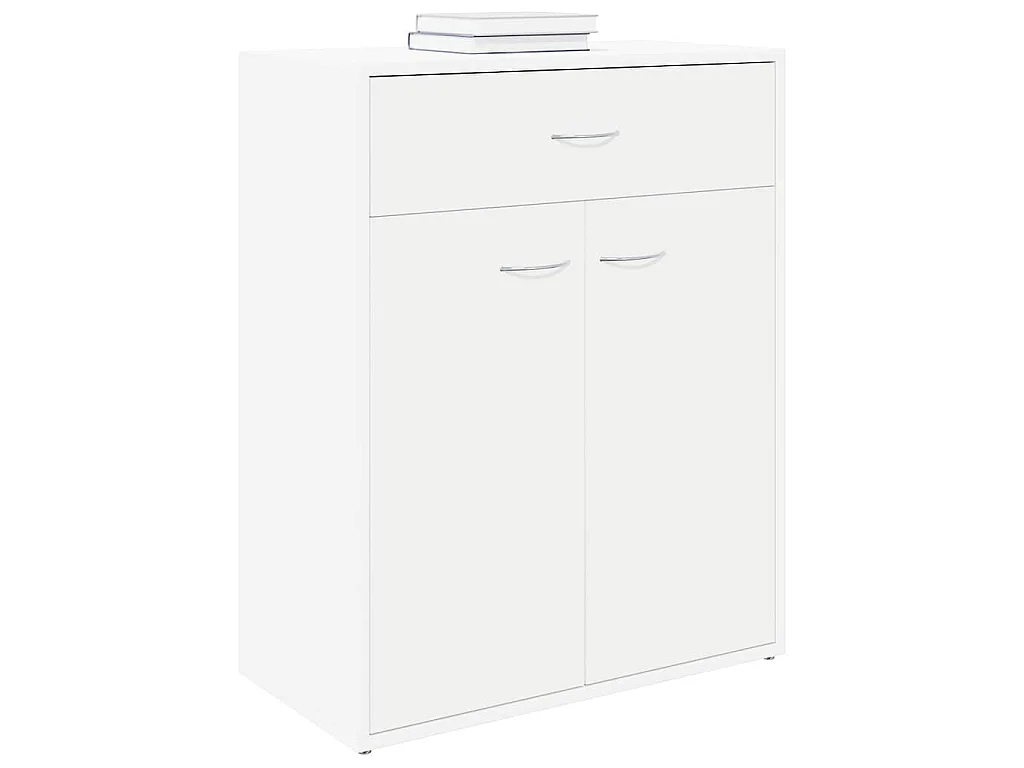 Buffet blanc 60x30x75 cm bois d'ingénierie