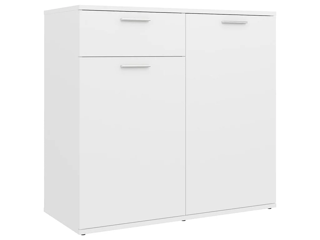 Dressoir 80x36x75 cm bewerkt hout wit