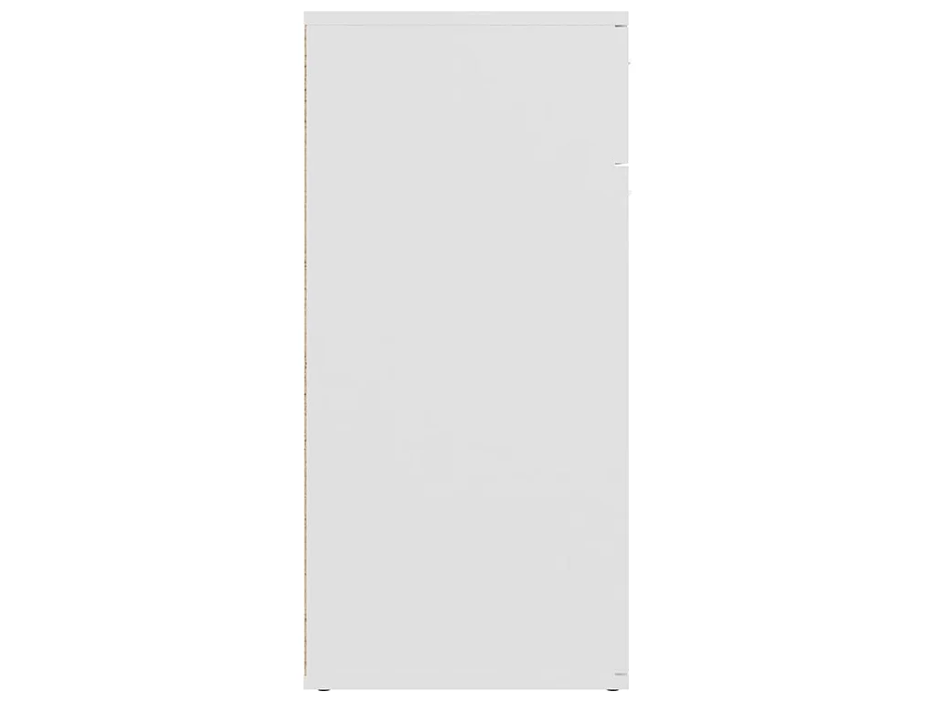 Dressoir 80x36x75 cm bewerkt hout wit