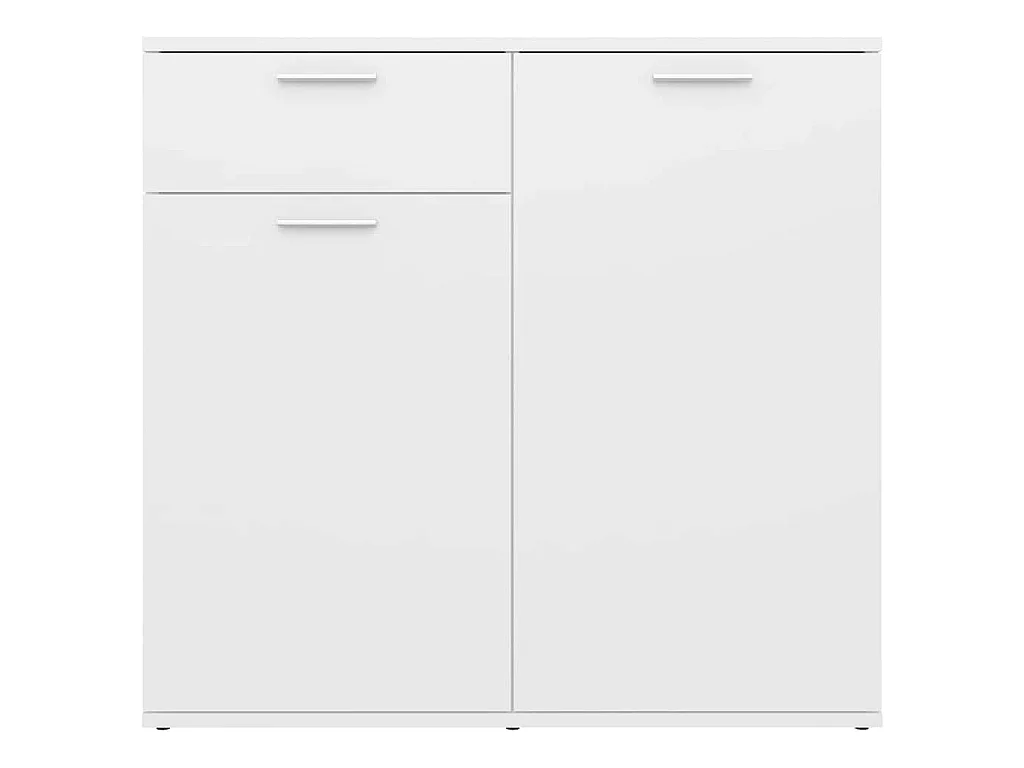 Buffet blanc 80x36x75 cm bois d'ingénierie