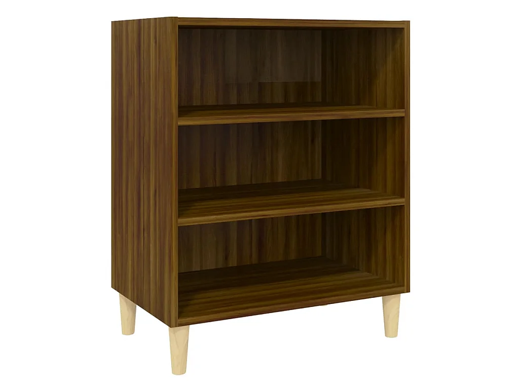 Buffet chêne marron 57x35x70 cm bois d'ingénierie
