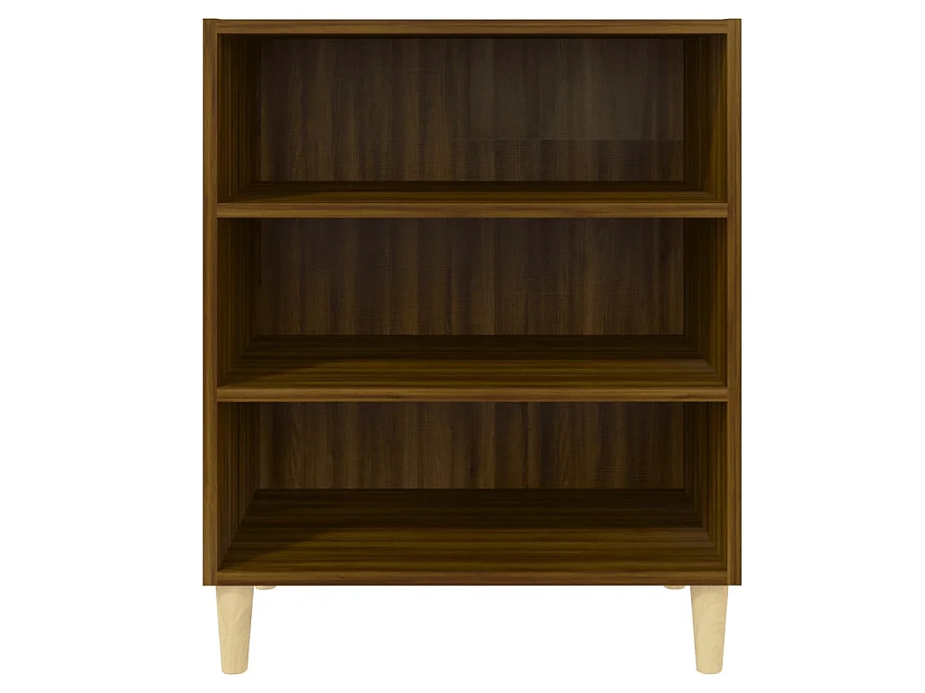 Buffet chêne marron 57x35x70 cm bois d'ingénierie