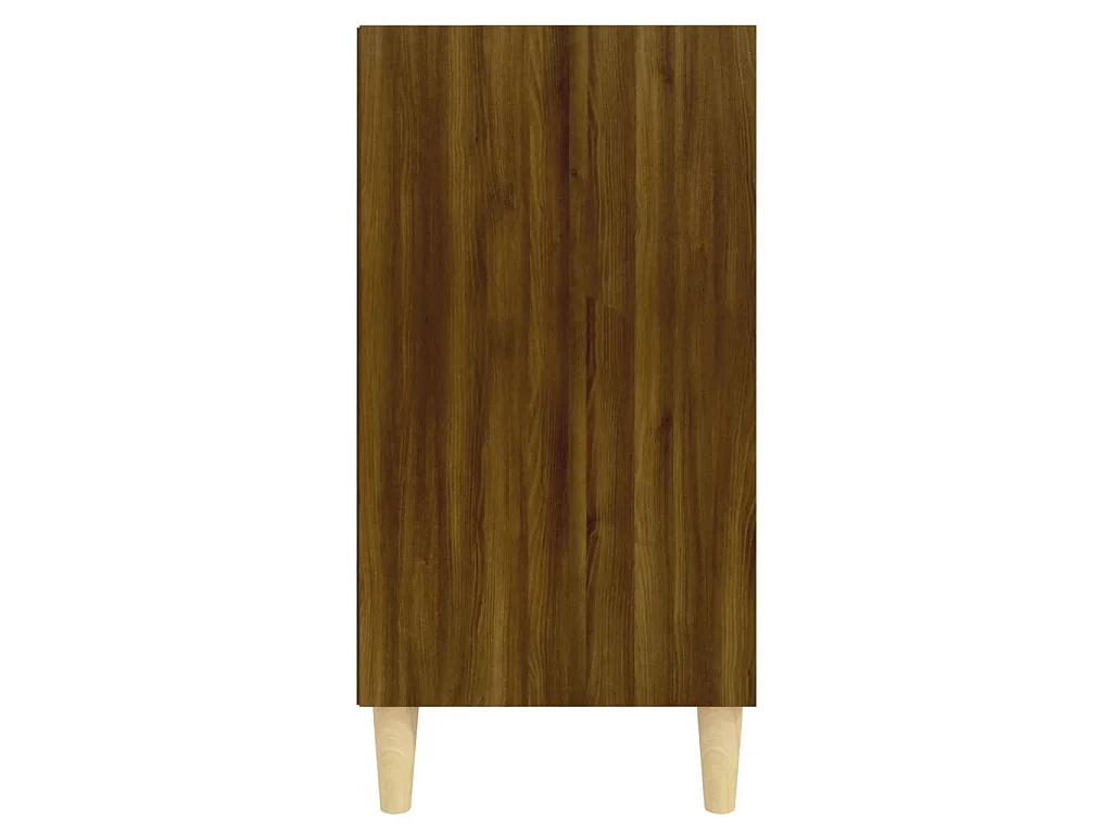 Buffet chêne marron 57x35x70 cm bois d'ingénierie