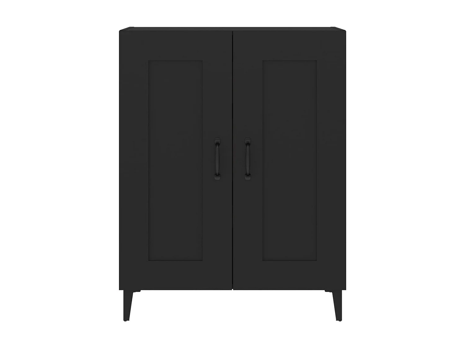 Dressoir 69,5x34x90 cm bewerkt hout zwart