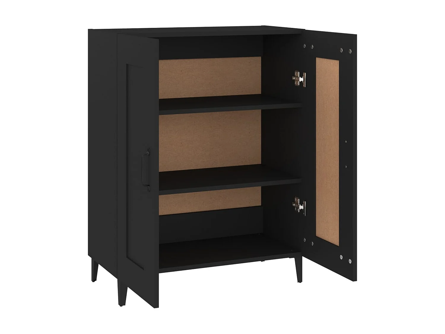 Dressoir 69,5x34x90 cm bewerkt hout zwart