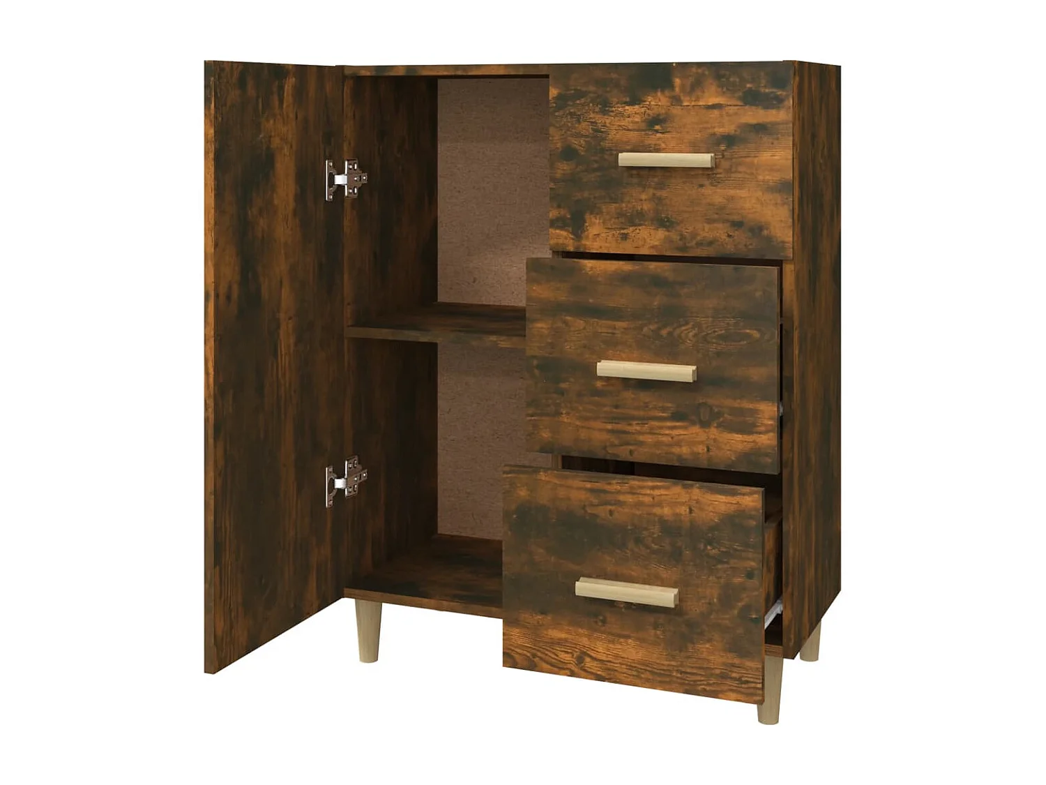 Sideboard Räuchereiche 69,5x34x90 cm Holzwerkstoff