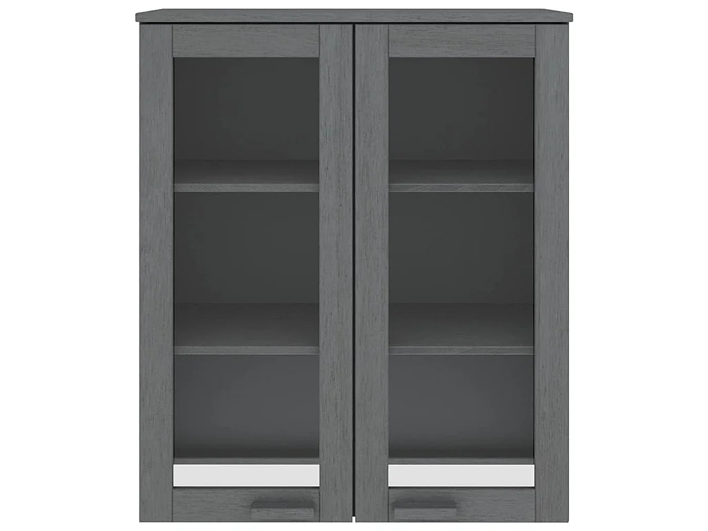 Dessus de buffet HAMAR Gris foncé 85x35x100 cm Bois de pin