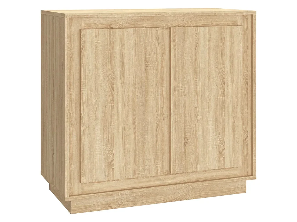 Buffet chêne sonoma 80x34x75 cm bois d'ingénierie
