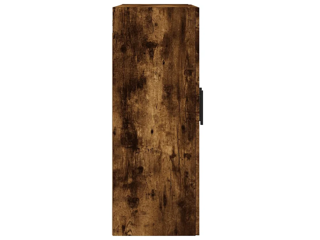 Armoires murales 2 pcs chêne fumé bois d'ingénierie