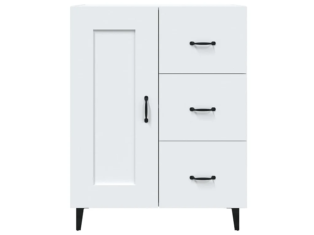 Buffet Blanc 69,5x34x90 cm Bois d'ingénierie