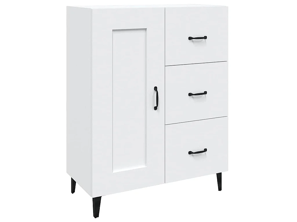 Buffet Blanc 69,5x34x90 cm Bois d'ingénierie