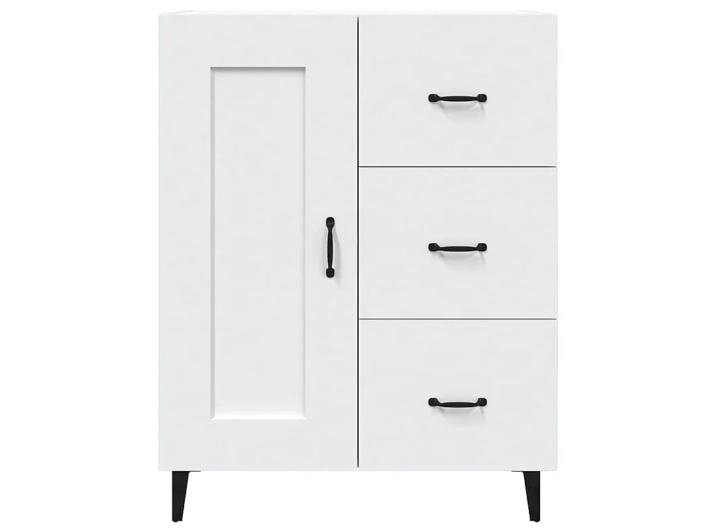 Buffet Blanc 69,5x34x90 cm Bois d'ingénierie