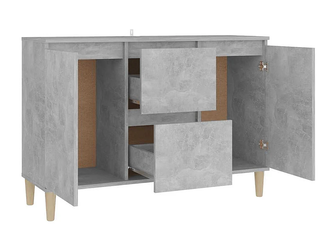 Sideboard Betongrau 103,5x35x70 cm Holzwerkstoff