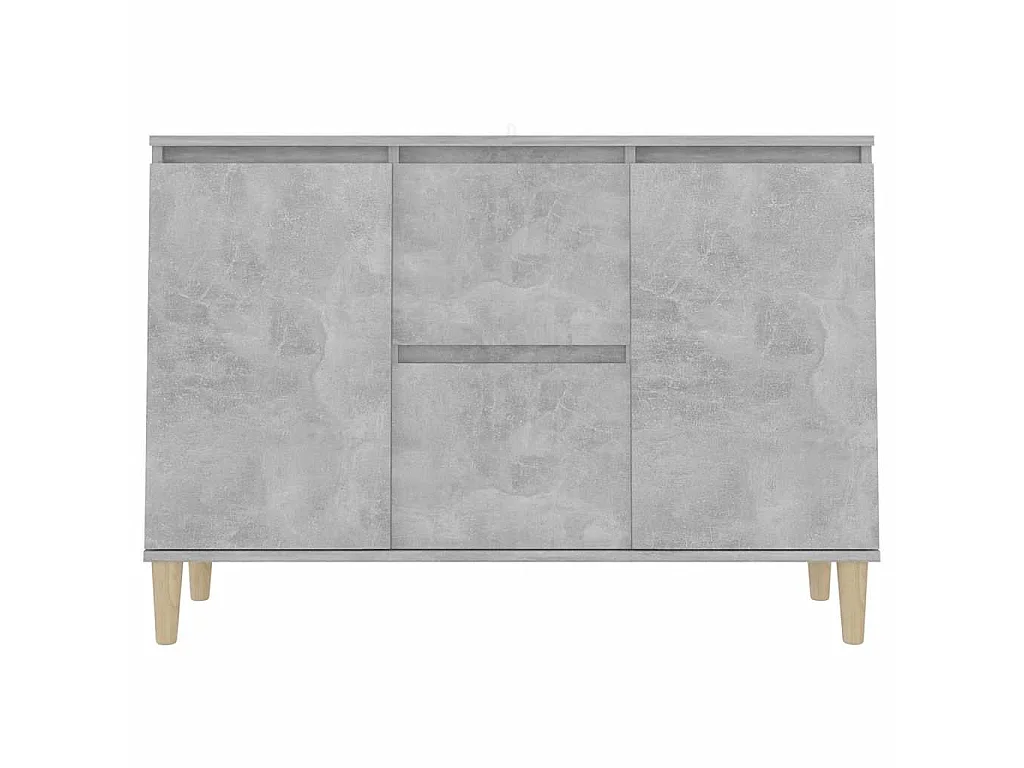 Buffet gris béton 101x35x70 cm bois d'ingénierie