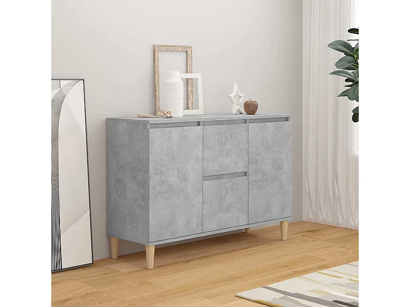 Sideboard Betongrau 103,5x35x70 cm Holzwerkstoff