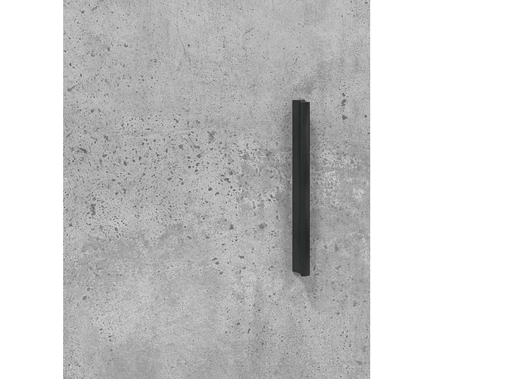 Buffet haut Gris béton 34,5x34x180 cm Bois d'ingénierie