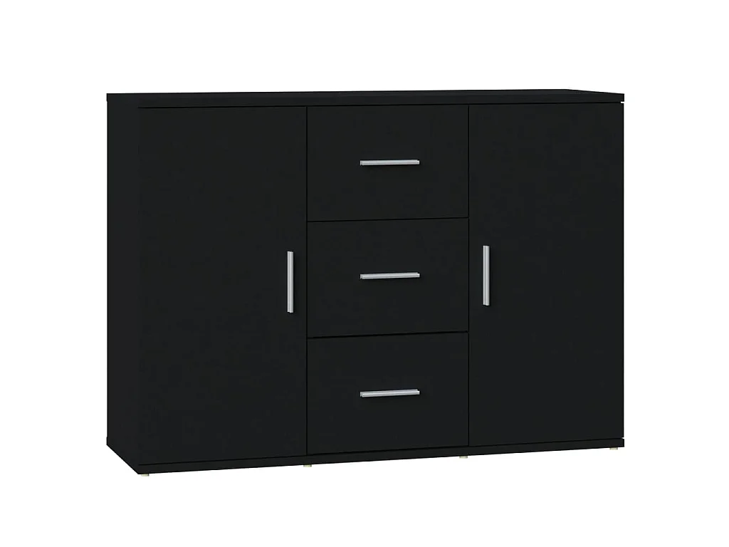 Aparador 91x29,5x65 cm derivados de madeira preto