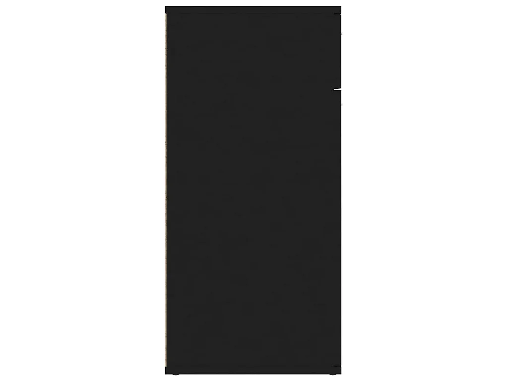 Dressoir 80x36x75 cm bewerkt hout zwart