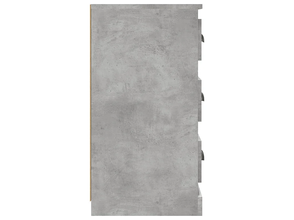 Credenze 2 pz Grigio Cemento in Legno Multistrato