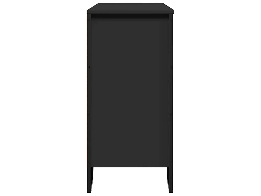 Sideboard Schwarz 91x35,5x74,5 cm Holzwerkstoff