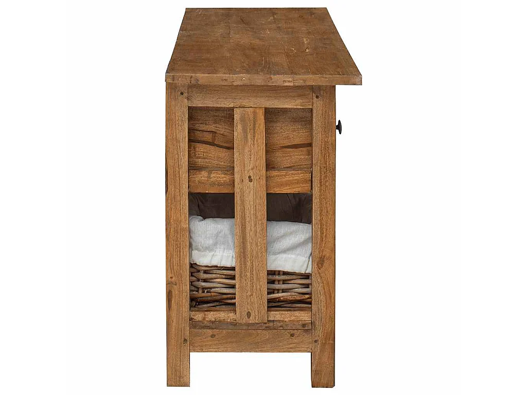 Aparador de madera maciza de caoba 100x30x50 cm