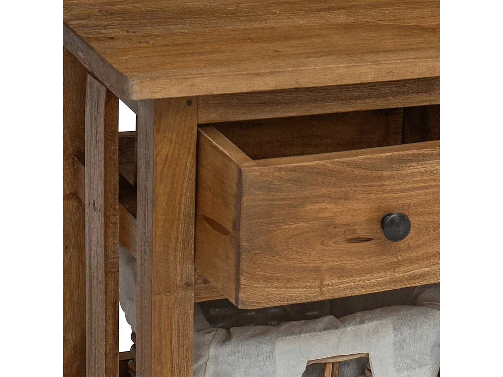 Aparador de madera maciza de caoba 100x30x50 cm