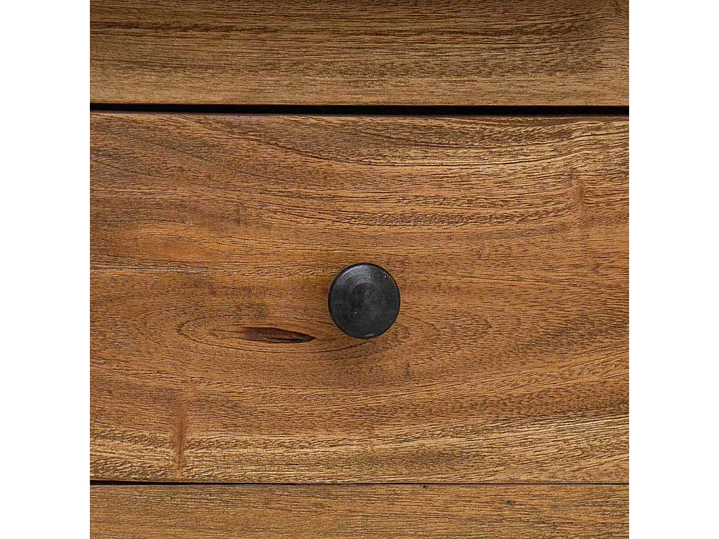 Aparador de madera maciza de caoba 100x30x50 cm