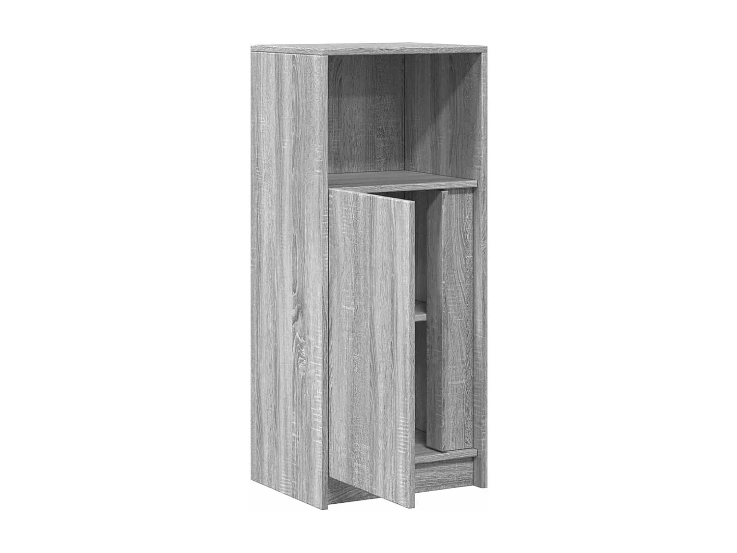 Buffet avec LED sonoma gris 42,5x34x100 cm bois d'ingénierie