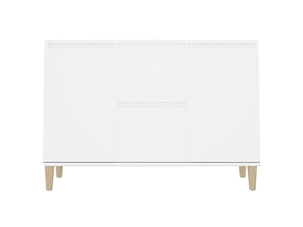 Buffet blanc 101x35x70 cm bois d'ingénierie