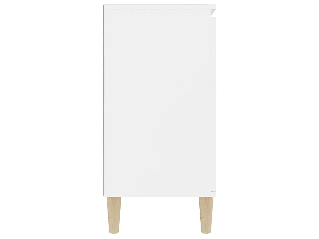 Buffet blanc 101x35x70 cm bois d'ingénierie