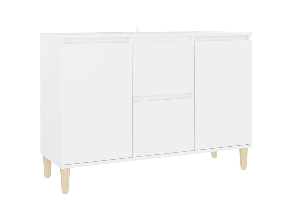 Credenza Bianca 101x35x70 cm in Legno Multistrato