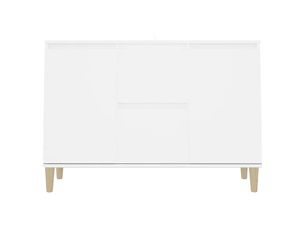 Credenza Bianca 101x35x70 cm in Legno Multistrato