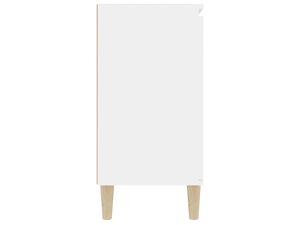 Credenza Bianca 101x35x70 cm in Legno Multistrato