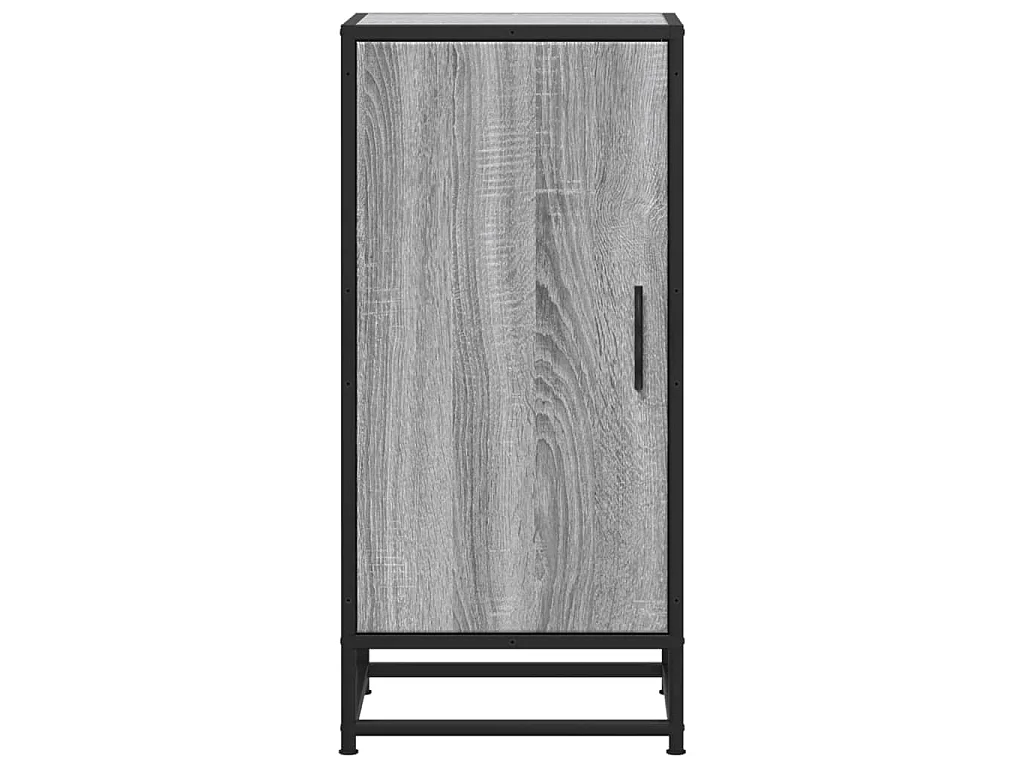 Buffet sonoma gris 35,5x35x76 cm bois d'ingénierie et métal