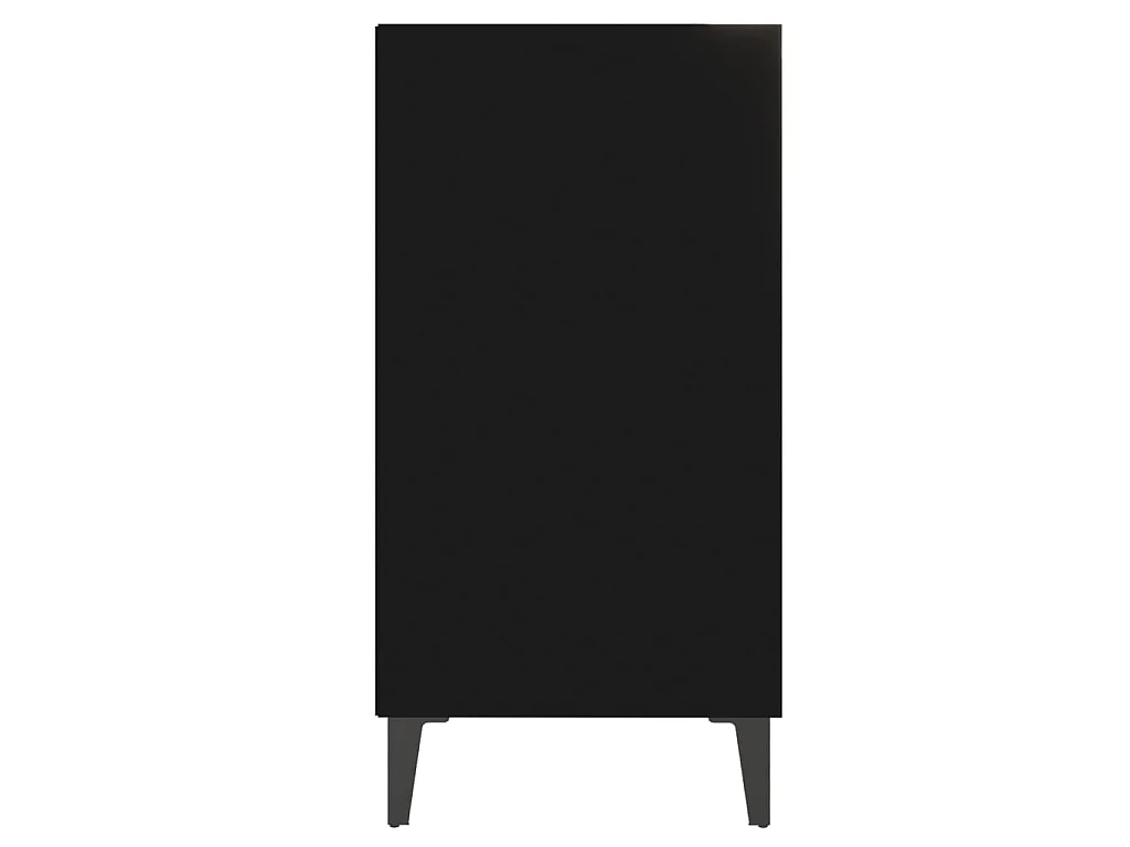 Buffet noir 57x35x70 cm bois d’ingénierie