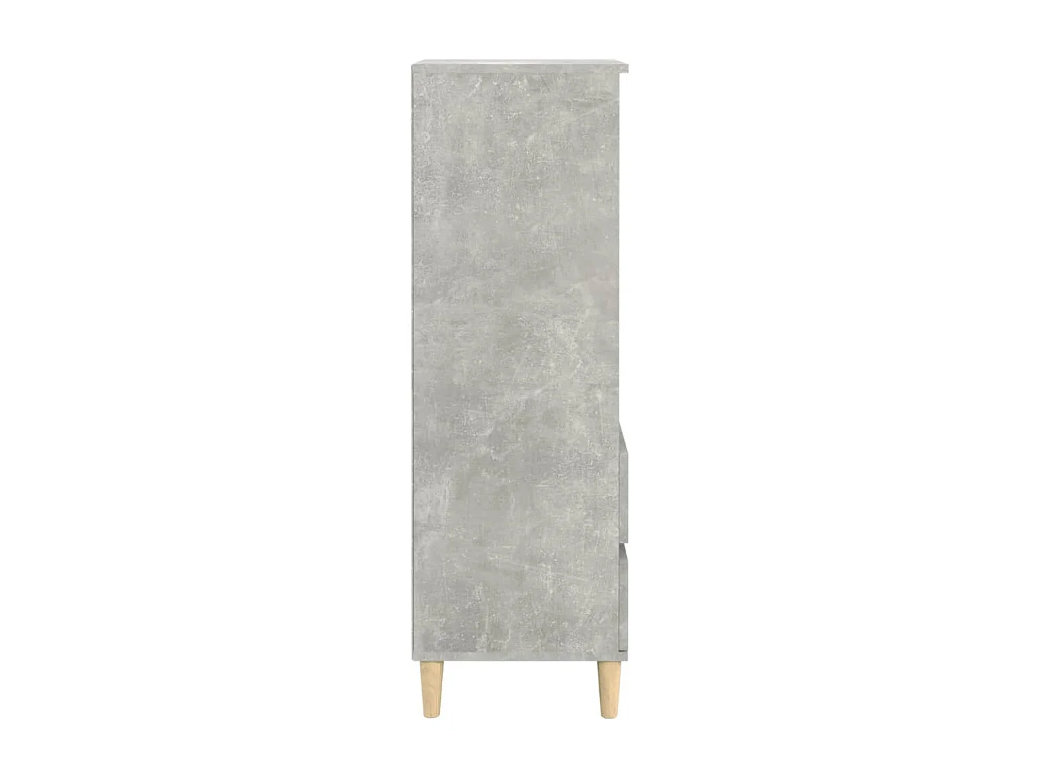 Buffet haut Gris béton 40x36x110 cm Bois d'ingénierie
