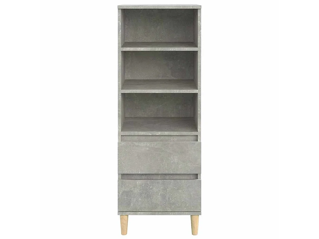 Buffet haut Gris béton 40x36x110 cm Bois d'ingénierie