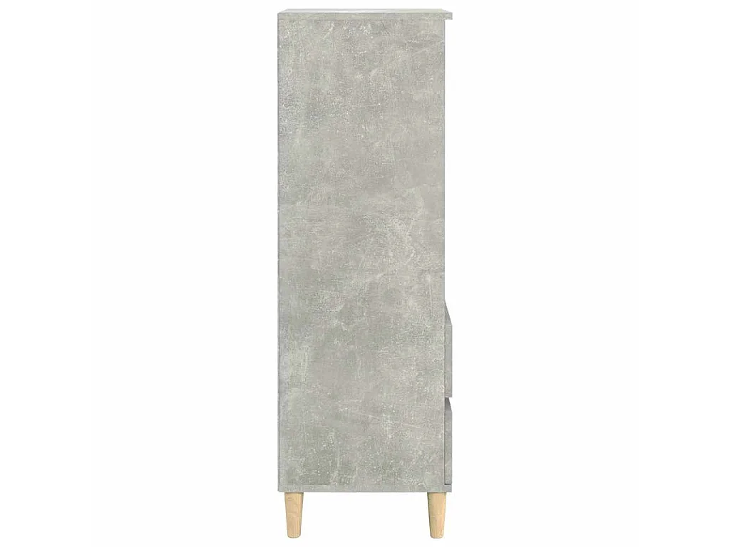 Buffet haut Gris béton 40x36x110 cm Bois d'ingénierie