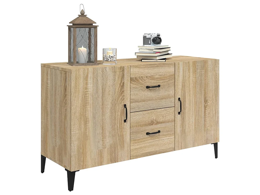 Buffet chêne sonoma 100x36x60 cm bois d'ingénierie