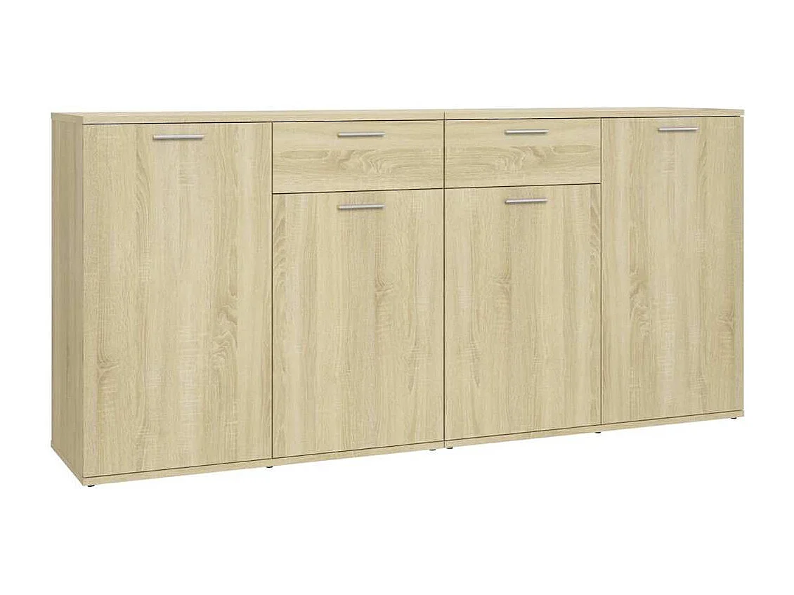Sideboard Sonoma-Eiche 160x36x75 cm Holzwerkstoff