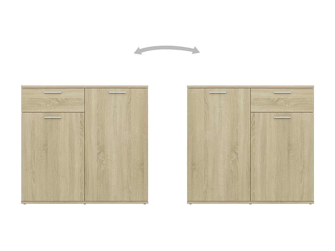 Sideboard Sonoma-Eiche 160x36x75 cm Holzwerkstoff