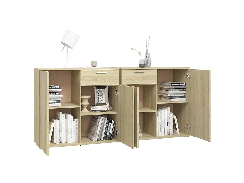 Buffet Chêne sonoma 160x36x75 cm Bois d'ingénierie