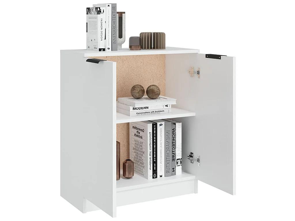 Buffet Blanc 60x30x70 cm Bois d'ingénierie